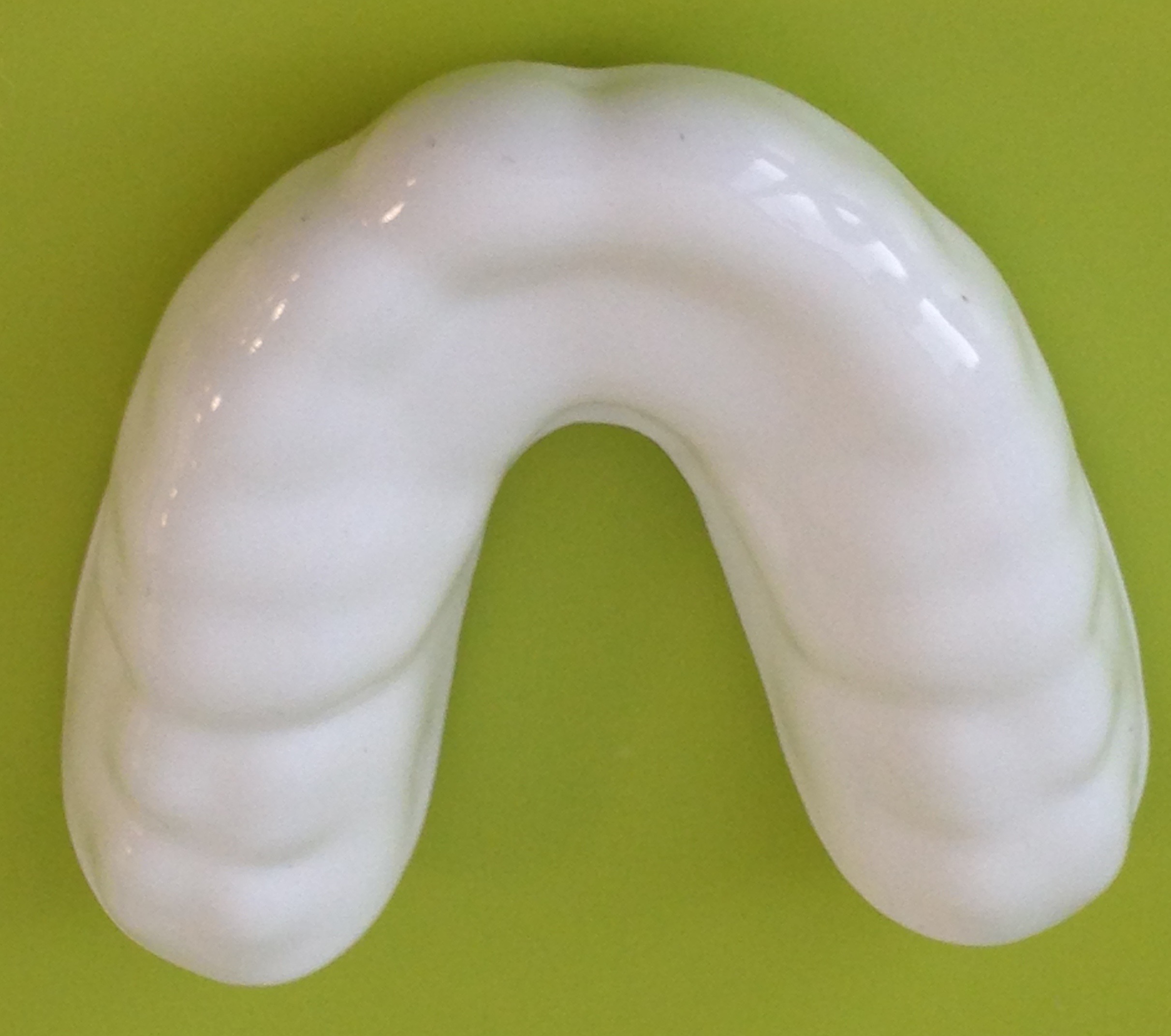 White mouthguard custom made